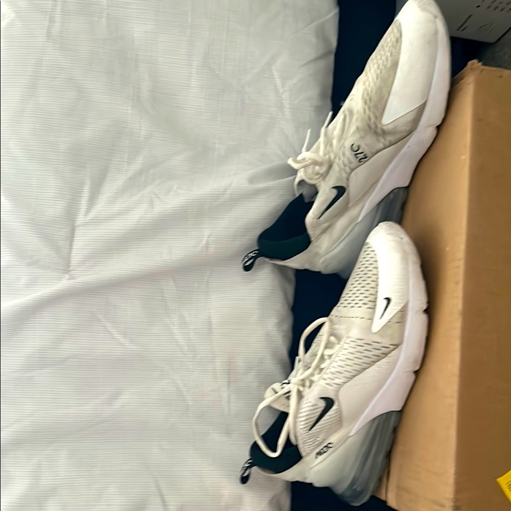 Nike White and Gray Men's Shoes
